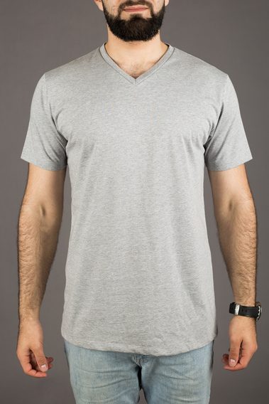 John & Paul Proper T-shirt - Light Grey (V-neck)