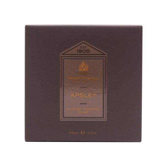 Truefitt & Hill Apsley Shaving Soap in Dark Wooden Bowl