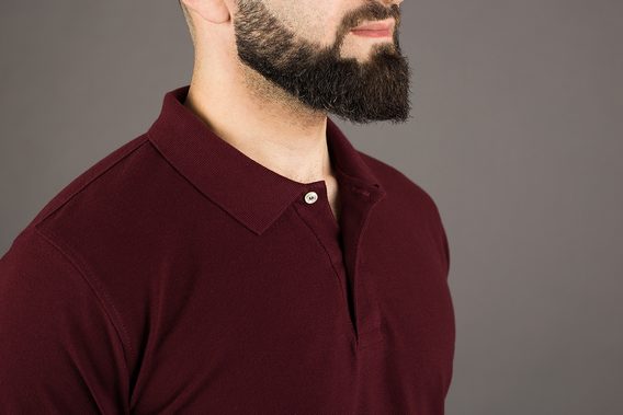 John & Paul Mother-of-pearl Polo - Burgundy