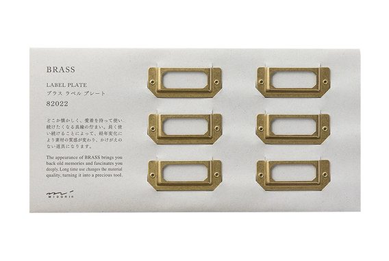 TRAVELER'S COMPANY BRASS PRODUCTS Label Plates