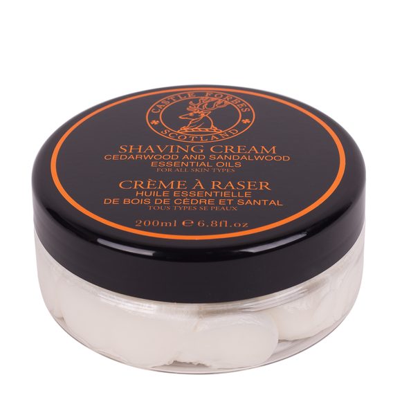 Castle Forbes Cedarwood & Sandalwood Shaving Cream (200 ml)
