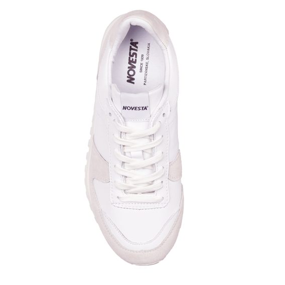 Novesta Marathon All White Leather Sneakers