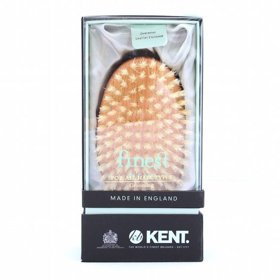Kent Natural White Bristle Oval Hair Brush (MG3)