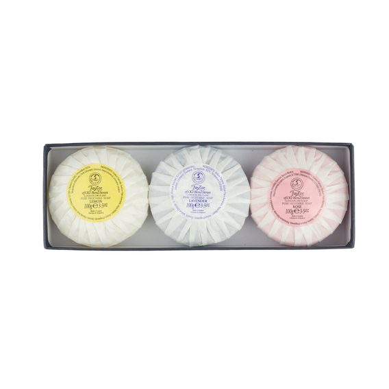 Taylor of Old Bond Street Rose, Lemon & Lavender Hand Soap Gift Set