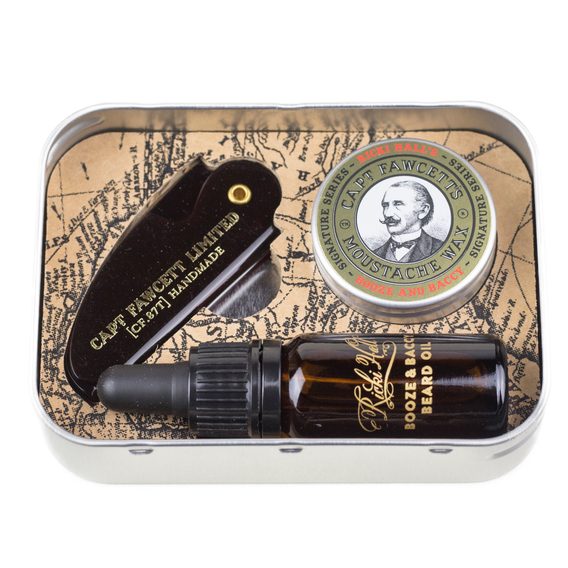 Captain Fawcett Ricki Hall's Booze & Baccy Grooming Survival Kit