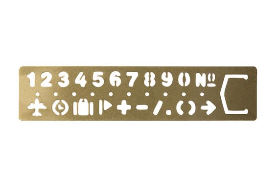 TRAVELER'S COMPANY BRASS PRODUCTS Numbered Bookmarks