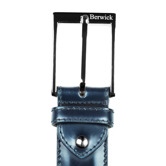 Berwick Blue Leather Belt