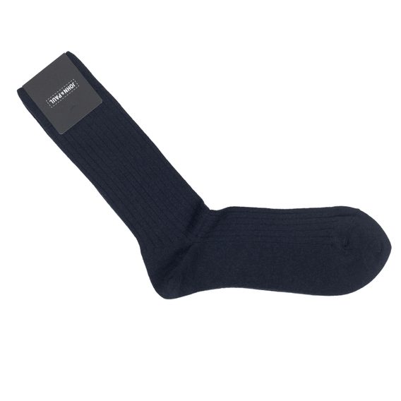 John & Paul Wool Socks - Navy