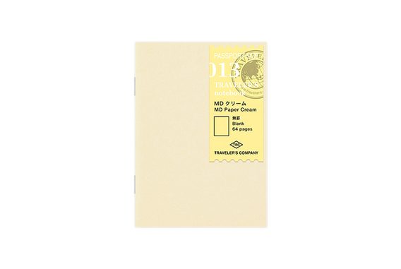 Refill #013: Cream Blank Notebook (Passport)