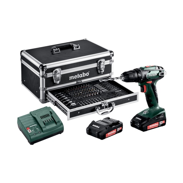 Metabo-shop.cz - Metabo BS 18 Set MD hliník 2x2,0Ah# - Metabo -  Akumulátorový vrtací šroubovák Metabo - Aku stroje Metabo