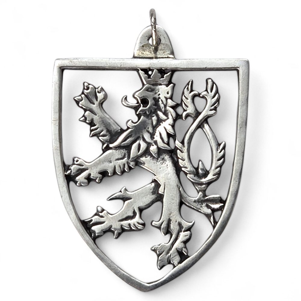 Drakkaria Český lev, stříbrný přívěsek, Ag 925