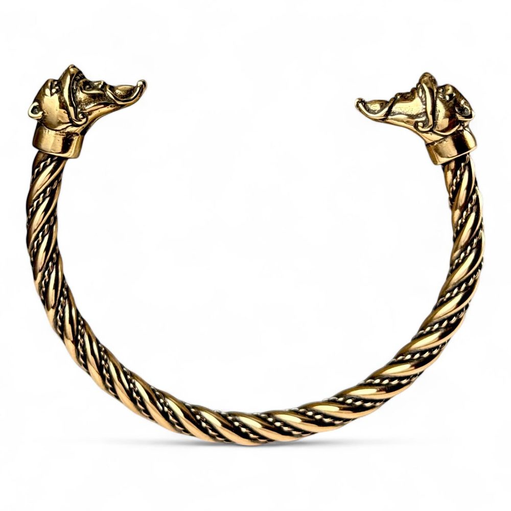 Drakkaria Berserker, vikingský válečník, náramek bronz - 21 - 22 cm