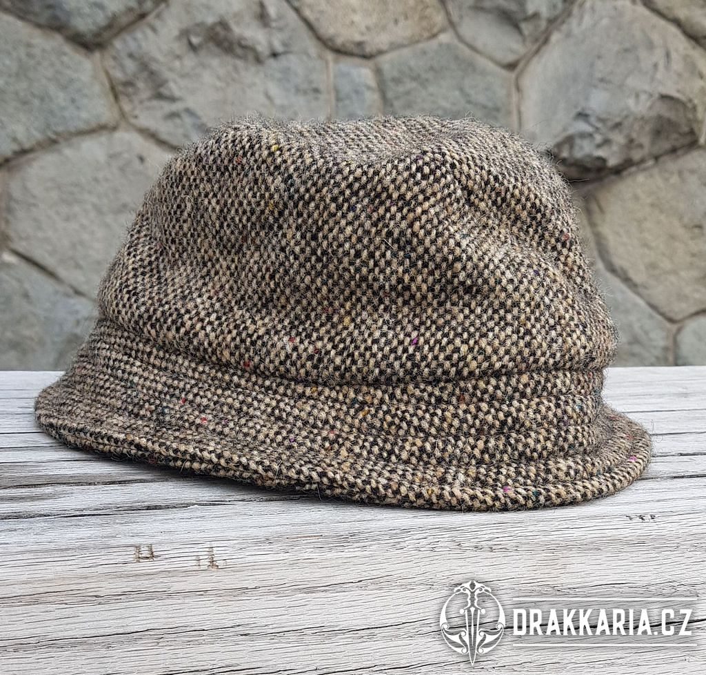 Eske Hat Tweed, vlněný klobouk, hnědý - drakkaria.cz