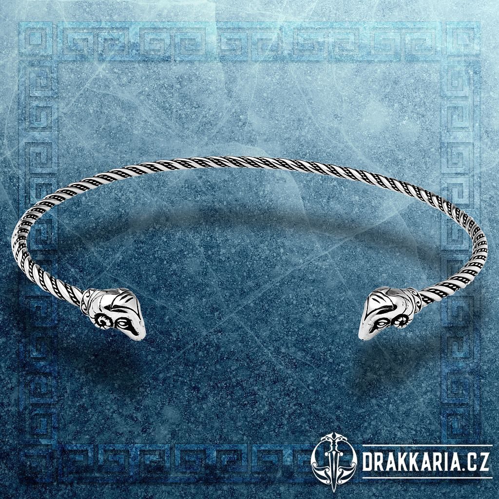 BERAN - TORQUES, antické Řecko, stříbro 925 - drakkaria.cz