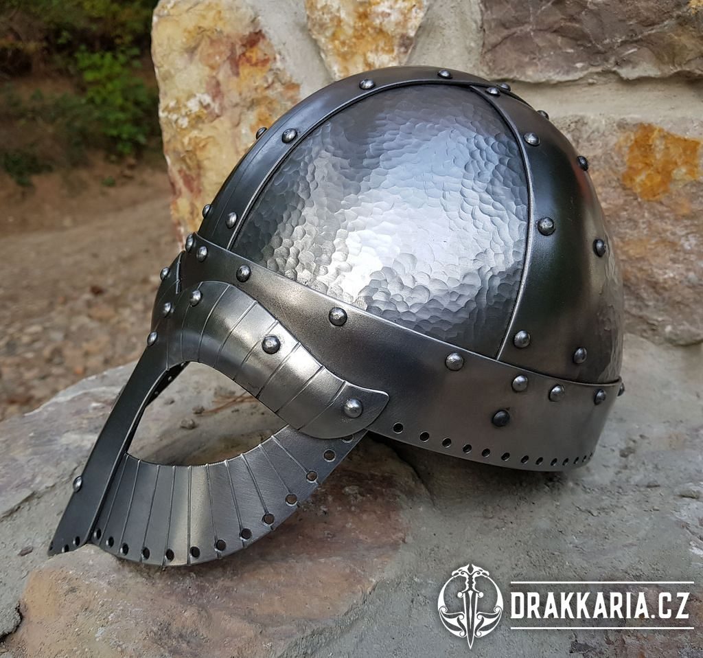 DAGUR, vikingská helma s očnicemi 2mm - drakkaria.cz