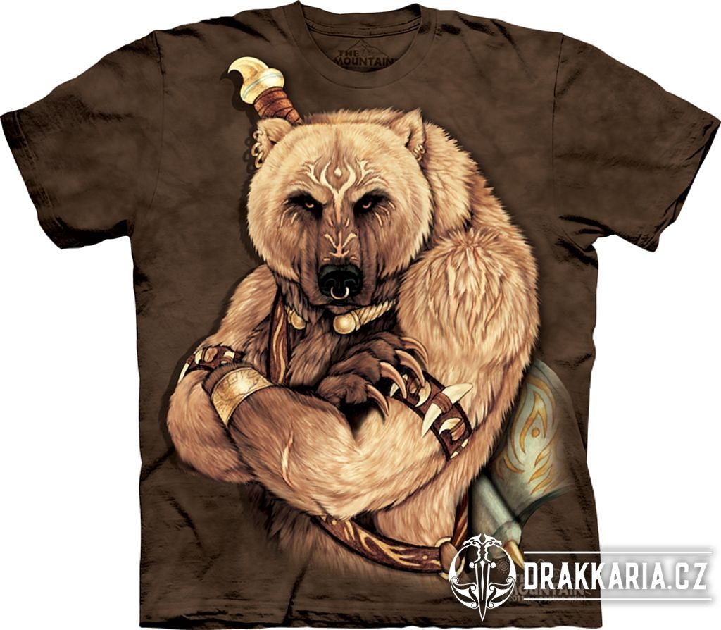 TRIBAL BEAR, The Mountain, tričko s medvědem - drakkaria.cz