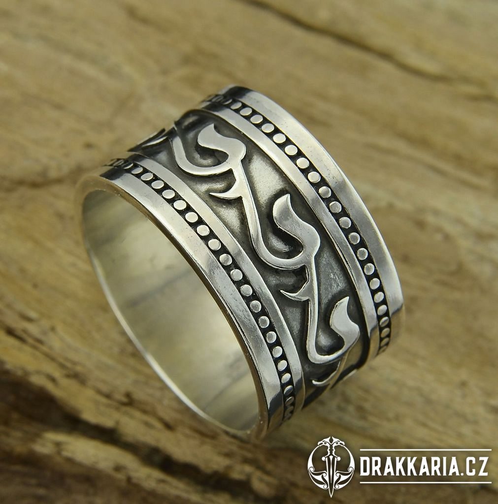 ISKRA, slovanský prsten, stříbro 925 - drakkaria.cz