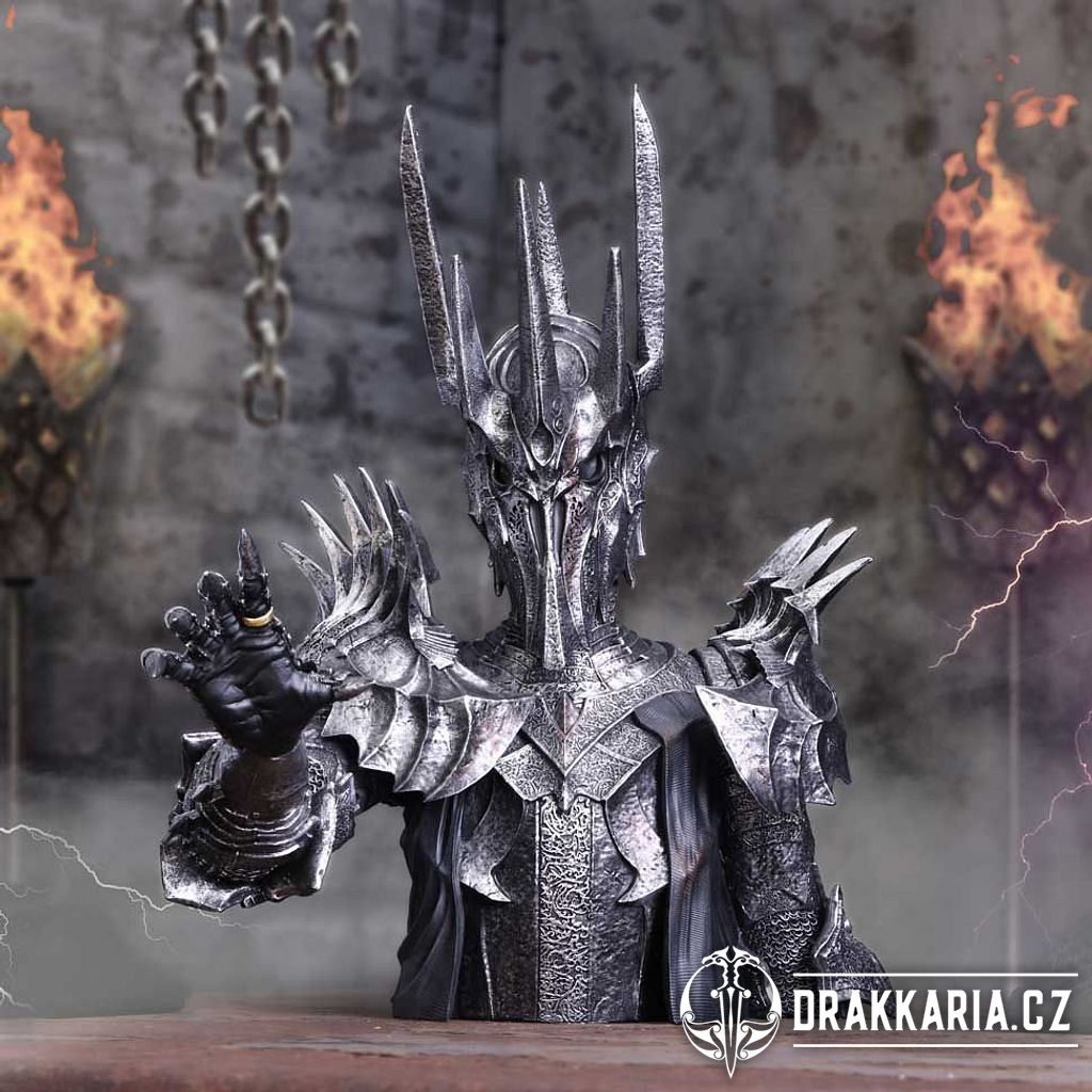PÁN PRSTENŮ Sauron Busta 39cm - drakkaria.cz