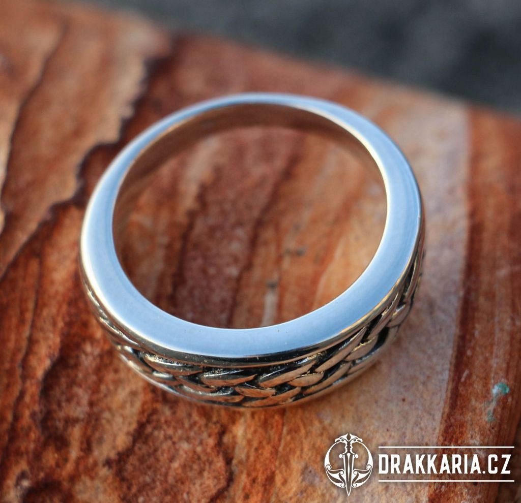 RIONA, keltský vzor, prsten, stříbro 925 - drakkaria.cz