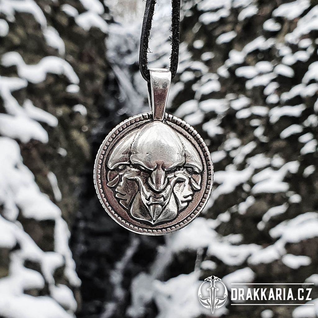 TRIGLAV, slovanský amulet stříbro 925 - drakkaria.cz