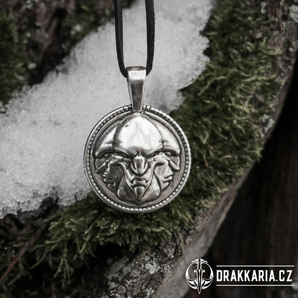TRIGLAV, slovanský amulet stříbro 925 - drakkaria.cz