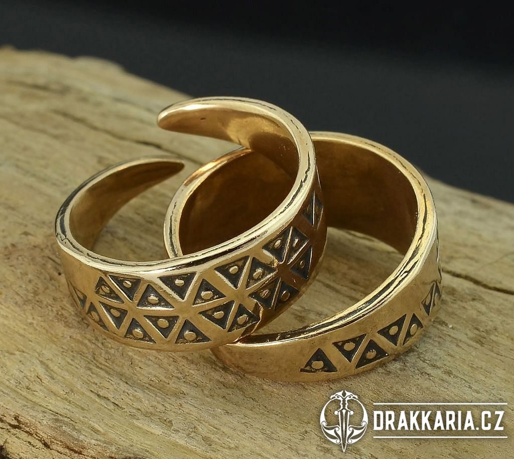 Bronzový vikingský prsten - drakkaria.cz