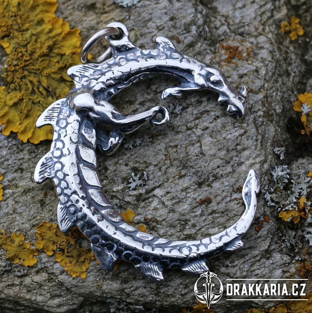 UROBOROS, přívěšek Drak, stříbro 925 - drakkaria.cz