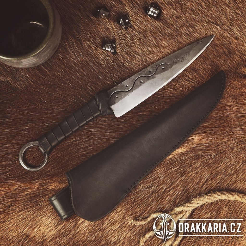 CRUACHAN, kovaný nůž s pouzdrem - drakkaria.cz