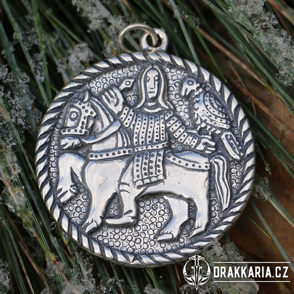 SOKOLNÍK Velká Morava talisman ze stříbra 925 12g - drakkaria.cz