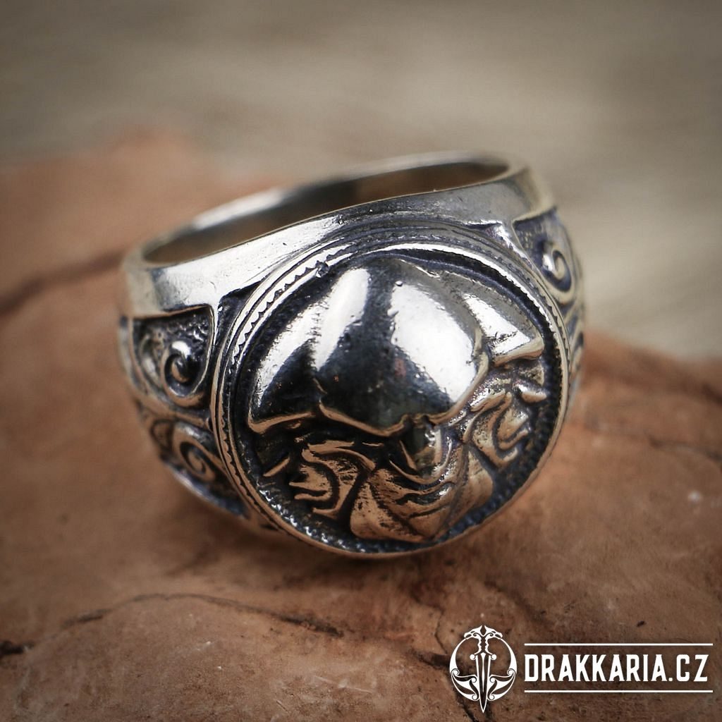 TRIGLAV, slovanský prsten stříbro 925 - drakkaria.cz