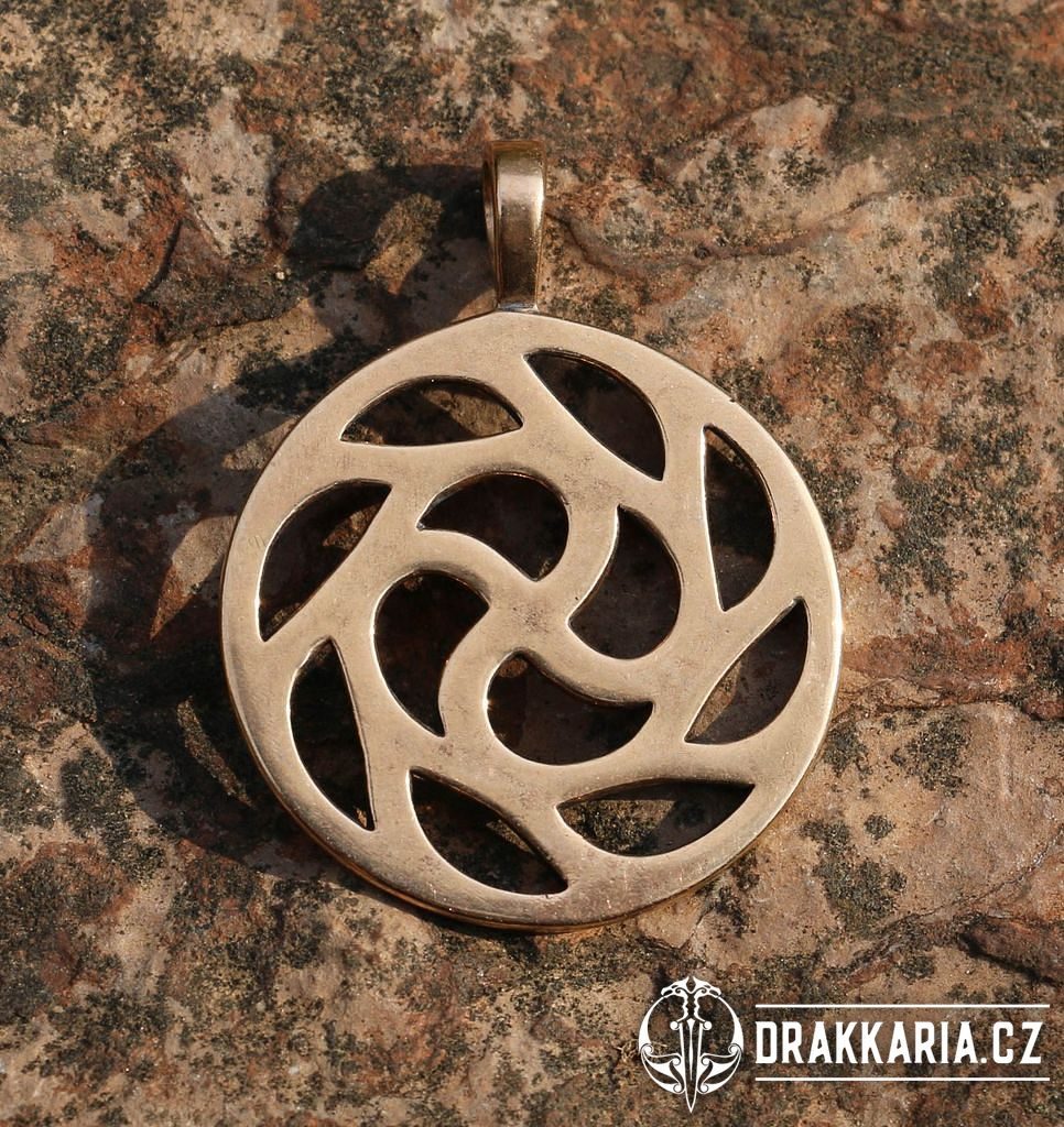 SYMBOL SLUNCE, přívěšek, bronz - drakkaria.cz