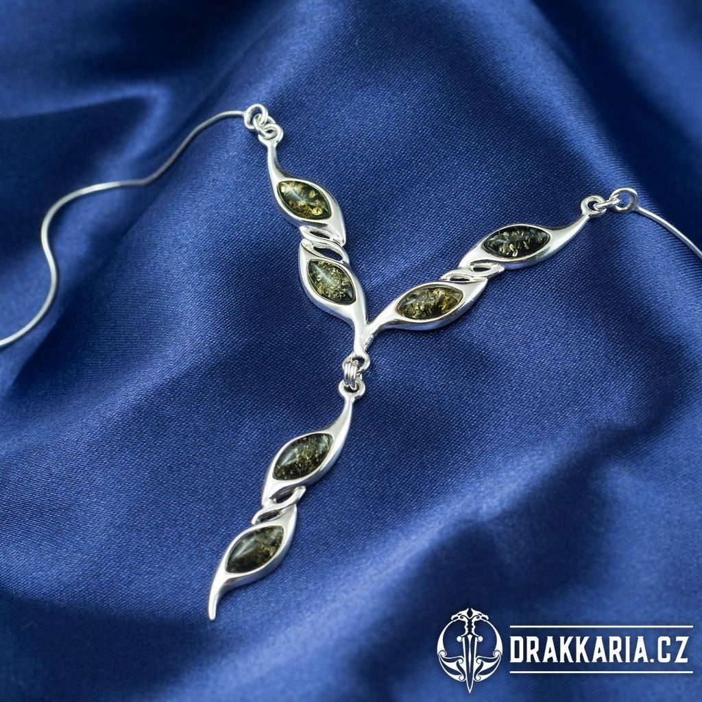 NATALKA, Jantar, náhrdelník, stříbro 925 - drakkaria.cz