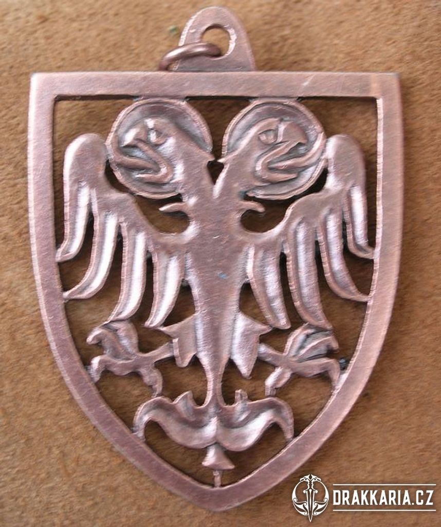 DVOUHLAVÁ ORLICE - přívěšek, heraldické symboly - drakkaria.cz