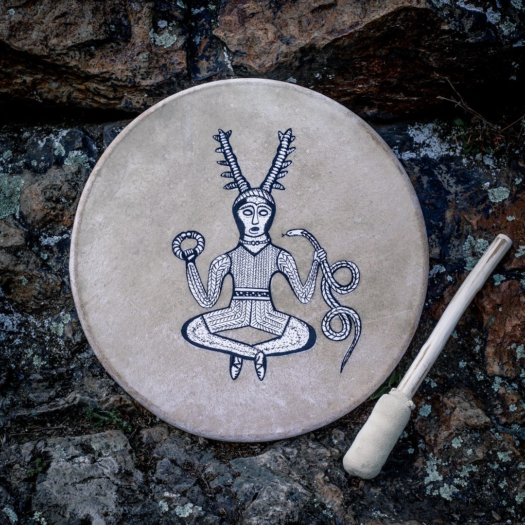 Buben s keltským Bohem Cernunnen