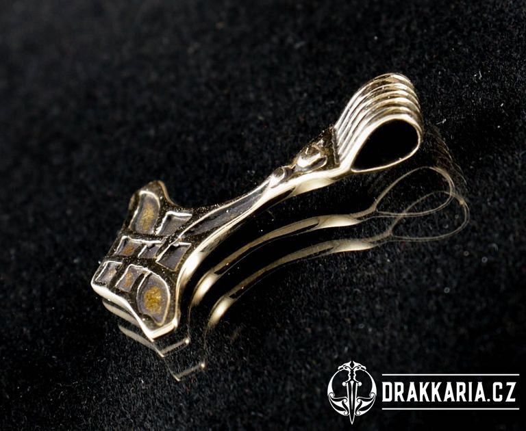 BIRGIR, Thorovo kladivo, bronz, amulet - drakkaria.cz