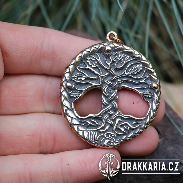 KELTSKÝ DUB posvátný strom života přívěšek bronz - drakkaria.cz