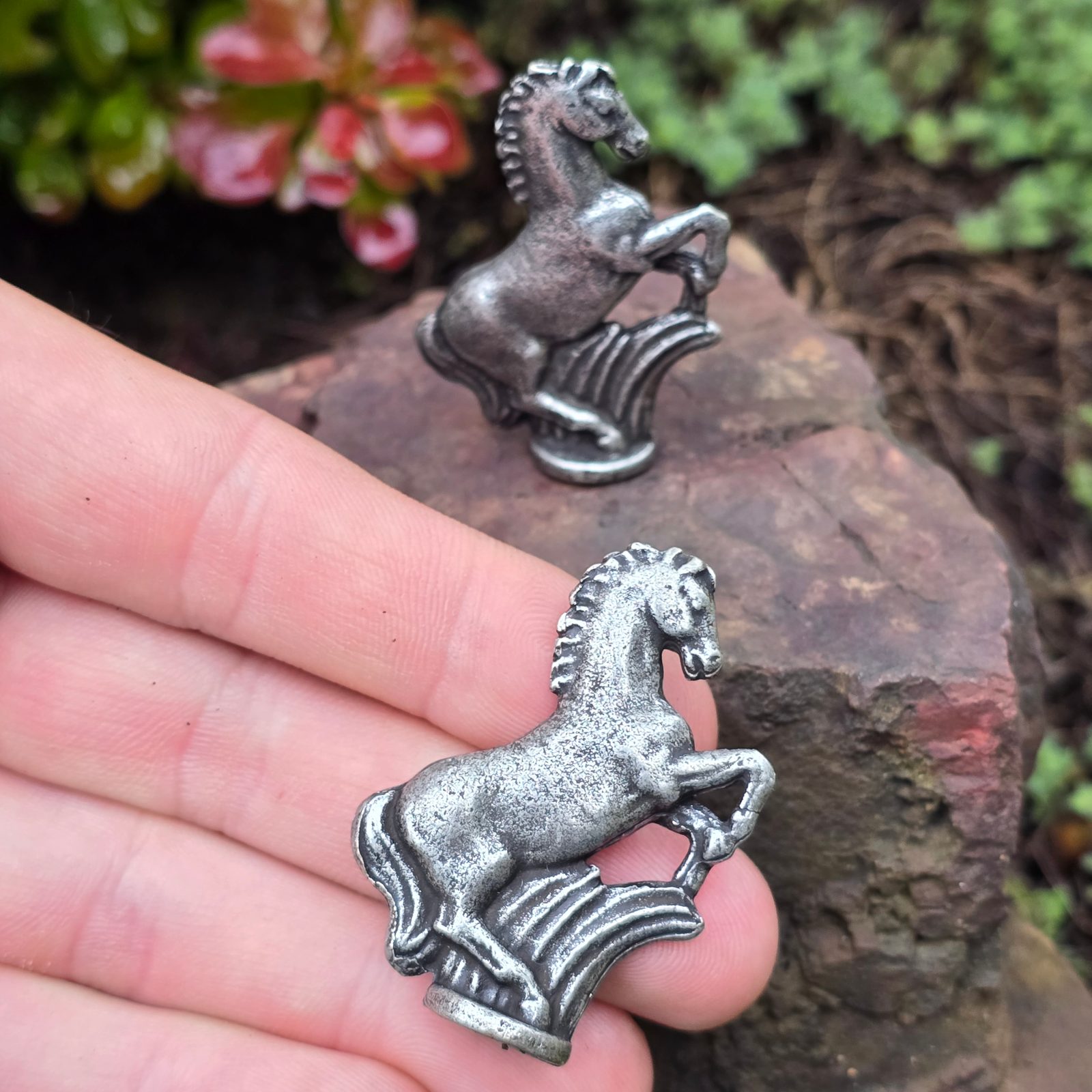 HORSE, figurine, zinc Wulflund
