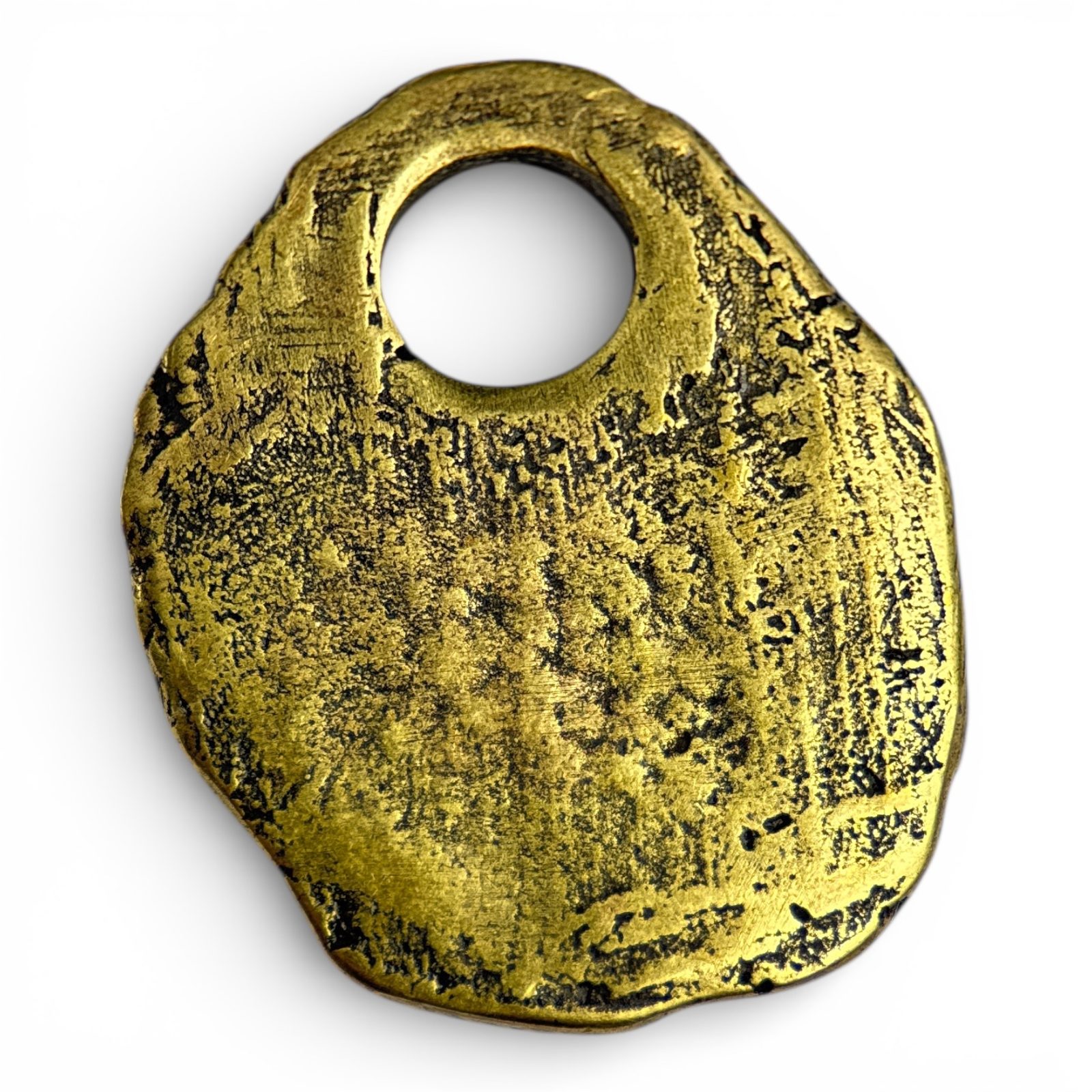 WUNJO - rune, amulet, antique brass Wulflund