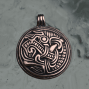 SLEIPNIR VIKINSKÝ KŮŇ, AMULET SKANDINÁVIE X.STOLETÍ, BRONZ - PŘÍVĚŠKY, NÁHRDELNÍKY