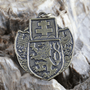 SDRUŽENÝ LEGIONÁŘSKÝ ZNAK, PŘÍVĚSEK, ZINEK, STAROMOSAZ - VŠECHNY AMULETY, VLASTNÍ VÝROBA