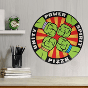 CEDULE TEENAGE MUTANT NINJA TURTLES TIN SIGN PIZZA POWER - TEENAGE MUTANT NINJA TURTLES - ŽELVY NINJA