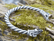 DREKI, VIKINSKÝ DRAK, NÁRAMEK, POSTŘÍBŘENÝ KOV - VIKINGSKÉ AMULETY