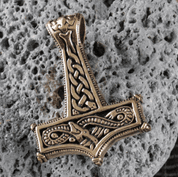 DRAK, THOROVO KLADIVO, BRONZ - VIKINGSKÉ AMULETY