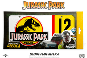 JURSKÝ PARK SPZ JURASSIC PARK REPLICA 1/1 DENNIS NEDRY LICENSE PLATE - JURASSIC PARK - JURSKÝ PARK