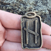 HAGALAZ - RUNOVÝ AMULET ZINEK STAROMOSAZ - RUNY