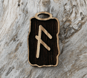 ANSUZ - DŘEVĚNÝ RUNOVÝ AMULET - RUNY