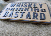 WHISKEY DRINKING BASTARD PATCH, COYOTE NÁŠIVKA - NÁŠIVKY - VOJENSKÉ