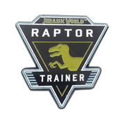 ODZNAK JURASSIC WORLD PIN BADGE RAPTOR - JURSKÝ PARK - JURASSIC PARK - JURSKÝ PARK