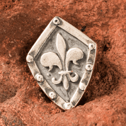 FLEUR DE LIS VE ŠTÍTU, PŘÍVĚŠEK, STŘÍBRO 925 - PŘÍVĚSKY