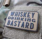 WHISKEY DRINKING BASTARD PATCH, COYOTE NÁŠIVKA - NÁŠIVKY - VOJENSKÉ